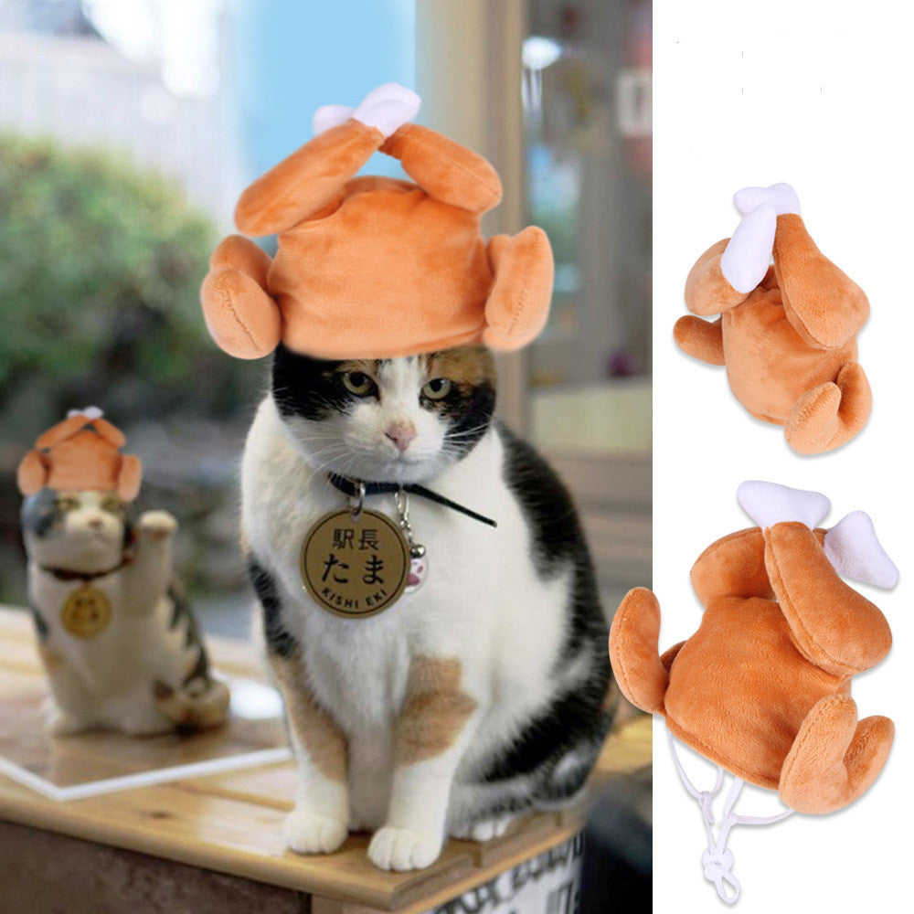 Curly Hair Funny Pet Hat