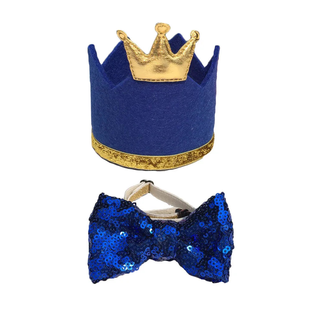 Birthday Bow Tie & Hat for Cats & Dogs