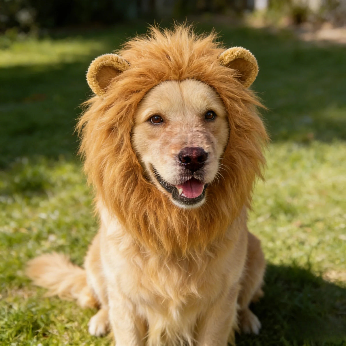 Pet Lion Mane Wig Hat with Ears Funny Costume Headwear for Dogs Cats Party Cosplay Dress Up Cute Pet Decoration Accessories