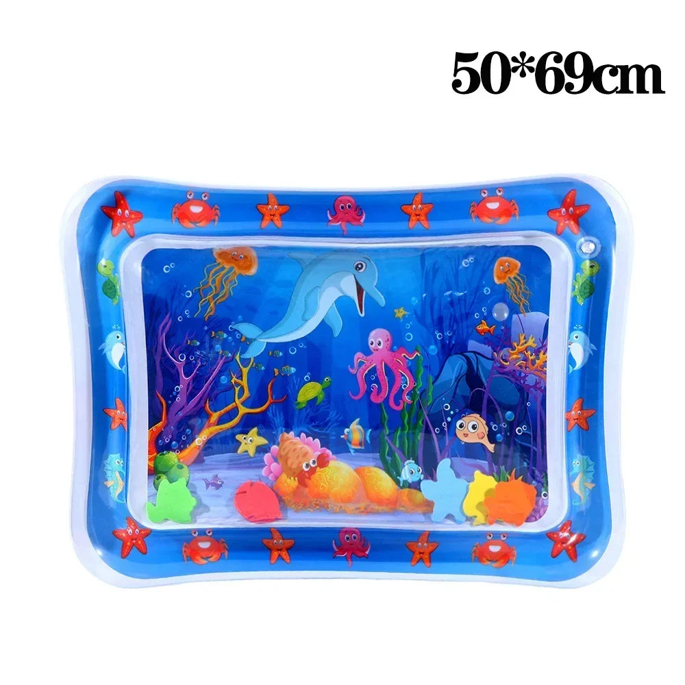 Pet Water Sensory Play Mat for Cats and Dogs Thickened Cooling Pad Interactive Self Play Toy for Pets Summer Indoor Activity