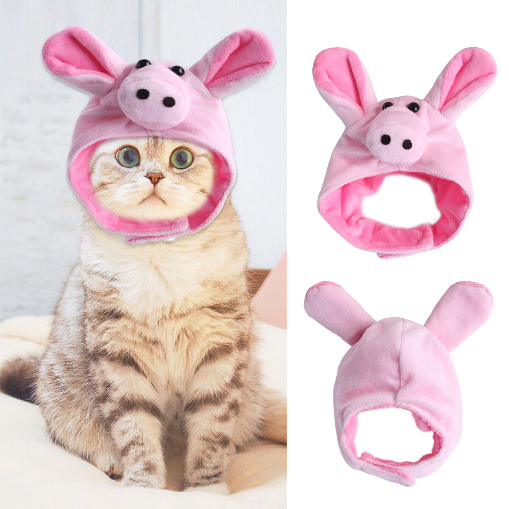 Curly Hair Funny Pet Hat