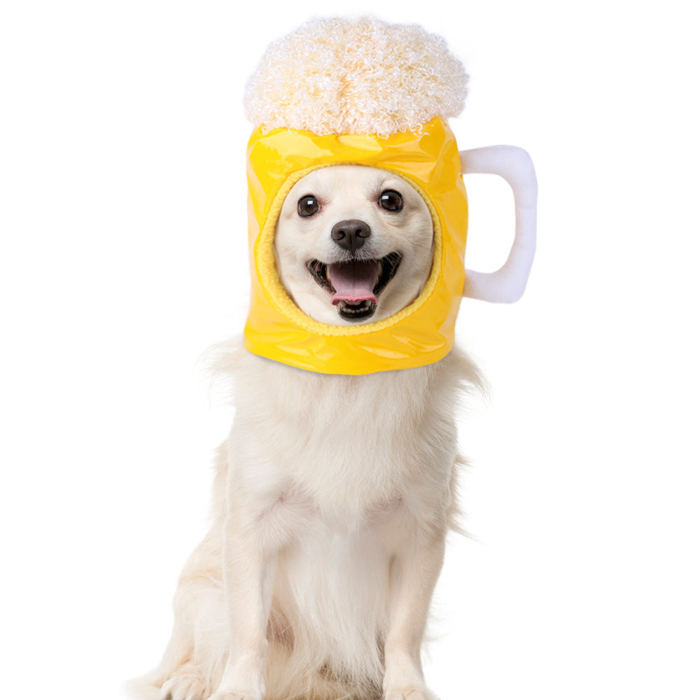 Curly Hair Funny Pet Hat