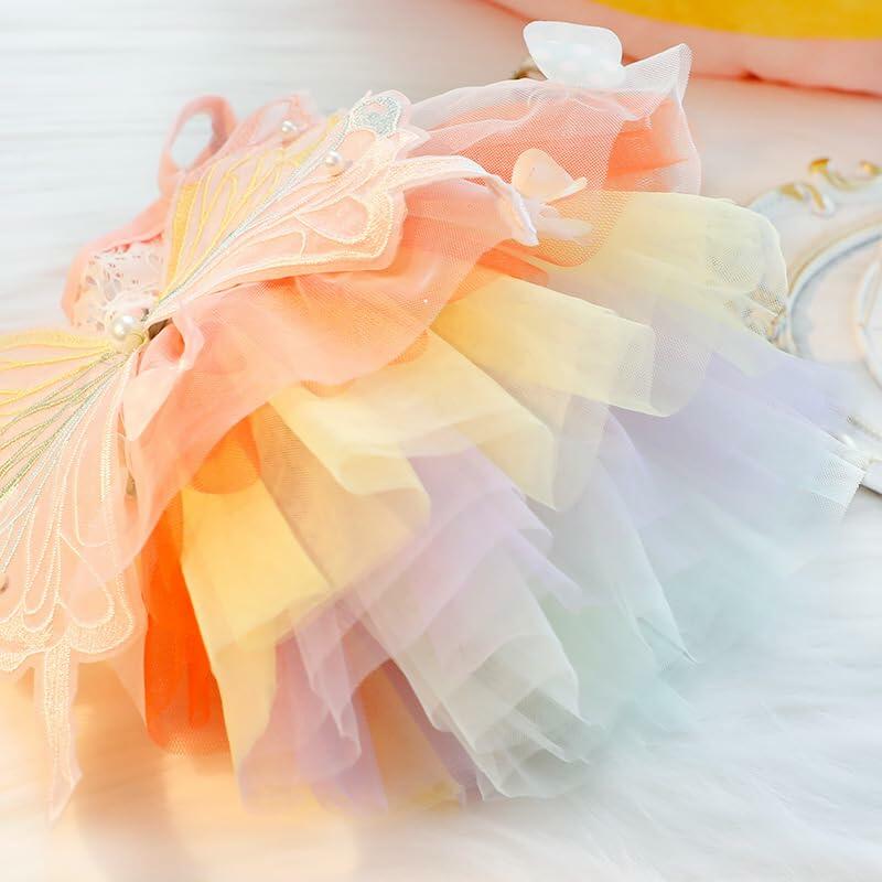 Dog  Princess Dress, Butterfly Costume Pet Girl Outfit XL Summer